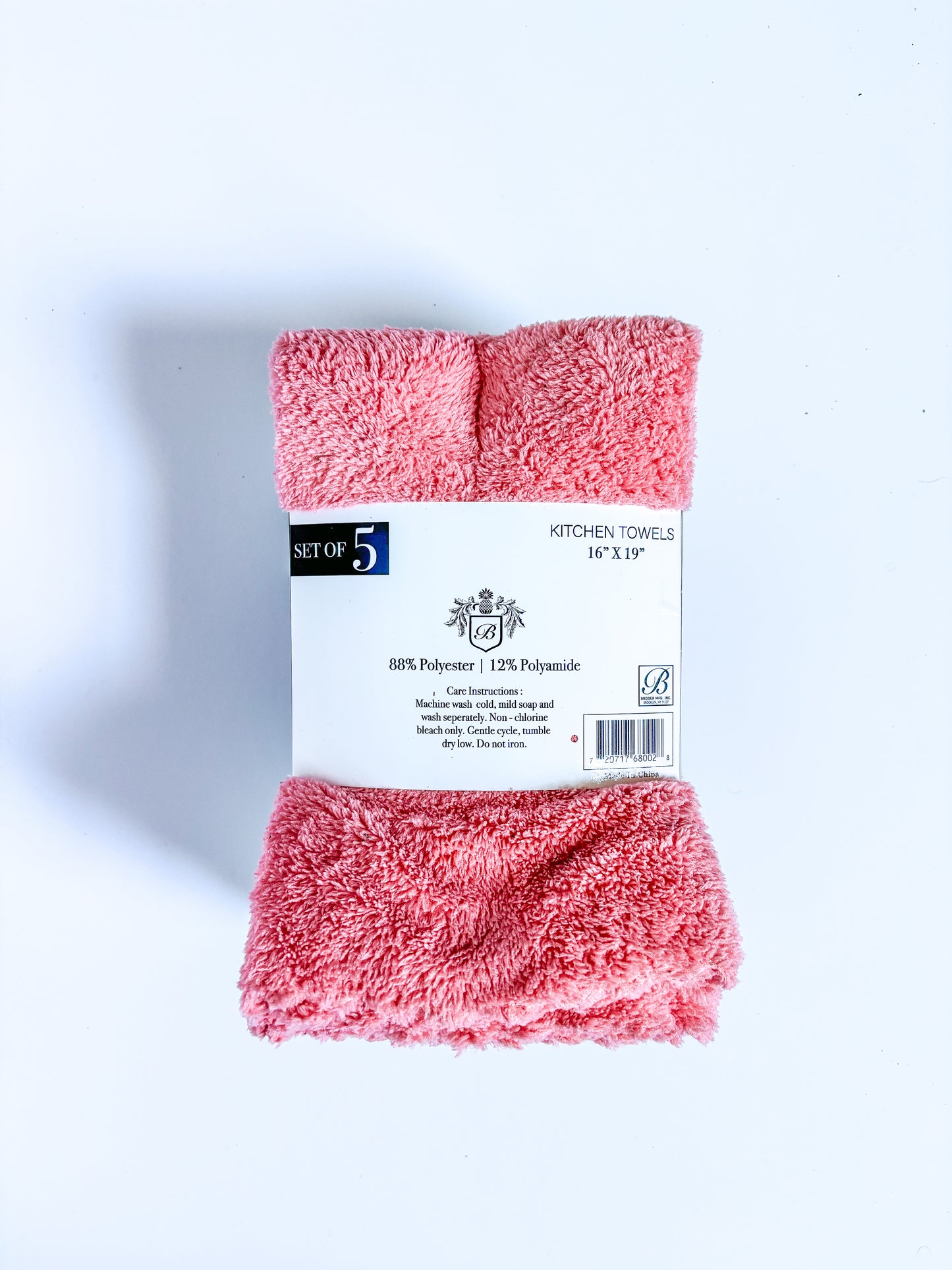Fluffy Microfiber Kitchen Towels – 5 Pack (16” x 19”)