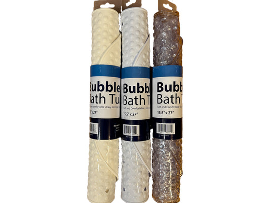 Bubble Bath Tub Mat – Non-Slip, Anti-Mildew (15.5” x 27”)