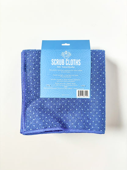 Multi-Textured Microfiber Scrub Cloths – 6 Pack (13" x 13")