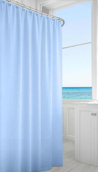 Fabric Shower Curtain or Liner – Weighted Hem & Rustproof Grommets