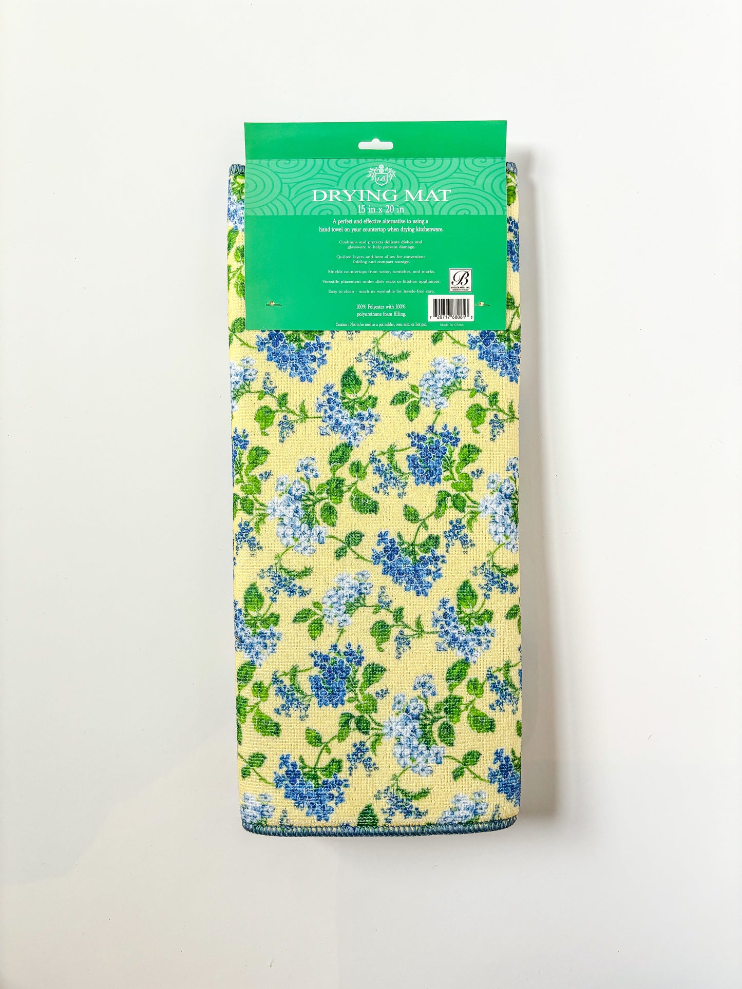 Absorbent Microfiber Drying Mat – 15" x 20" (Set of 1)