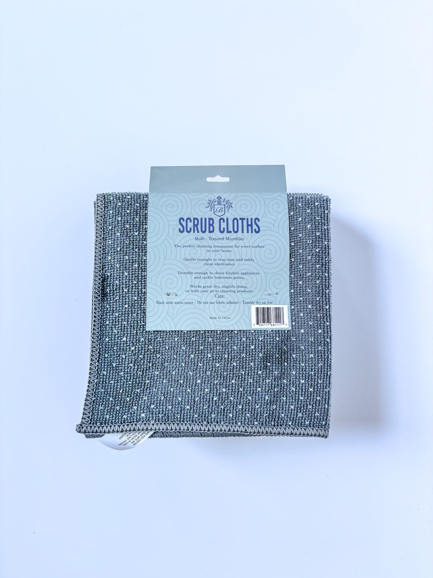 Multi-Textured Microfiber Scrub Cloths – 6 Pack (13" x 13")