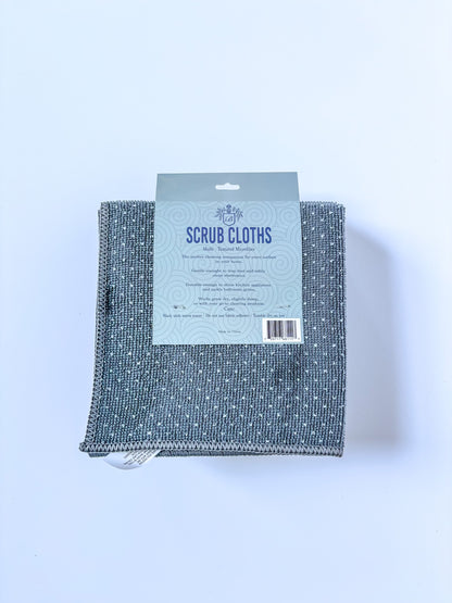 Multi-Textured Microfiber Scrub Cloths – 6 Pack (13" x 13")
