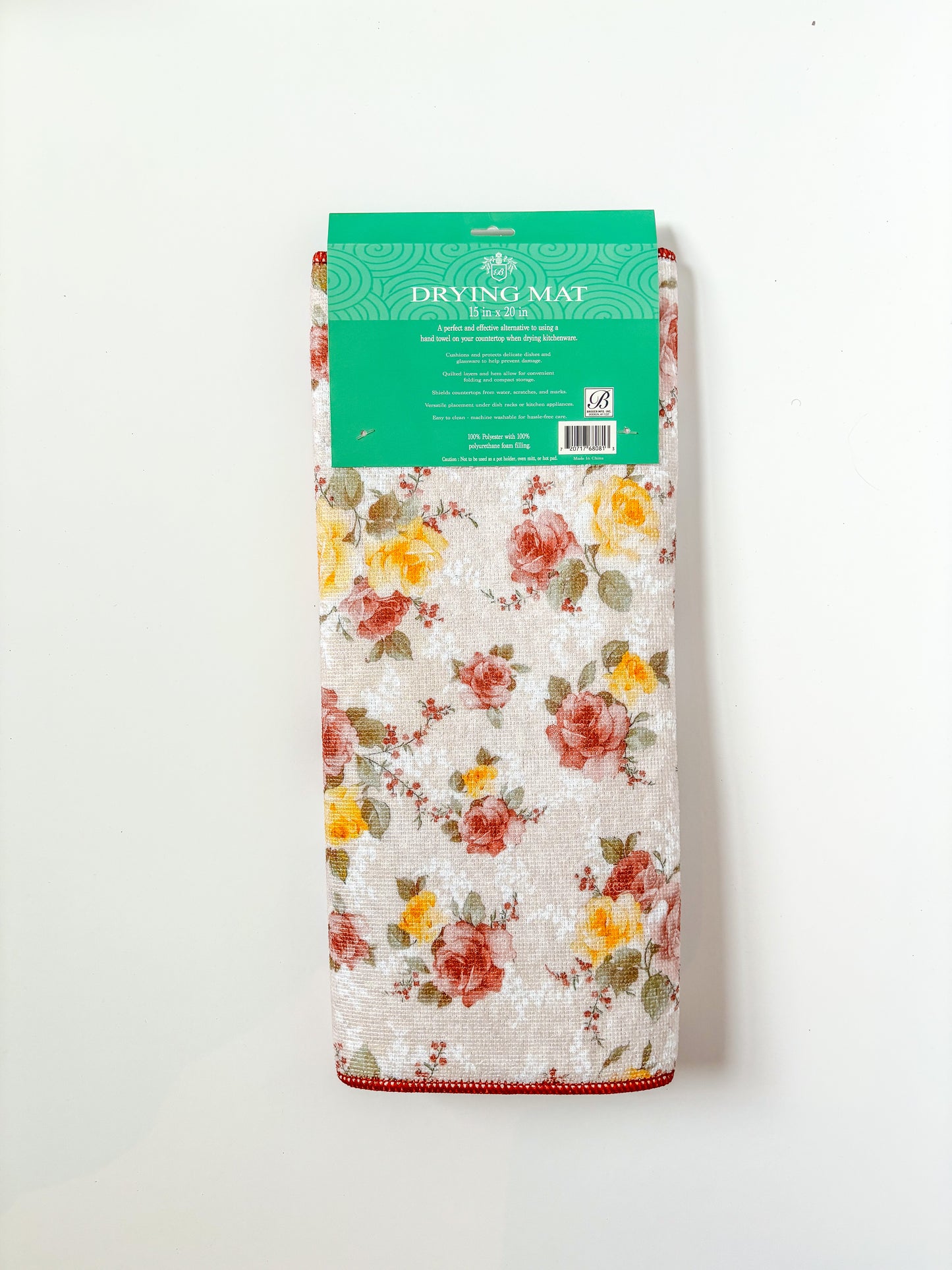 Absorbent Microfiber Drying Mat – 15" x 20" (Set of 1)