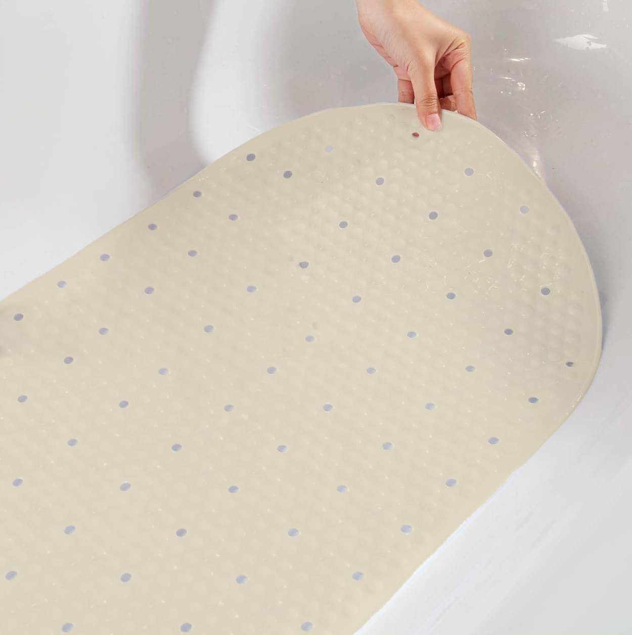 Bubble Bath Tub Mat – Non-Slip, Anti-Mildew (15.5” x 27”)