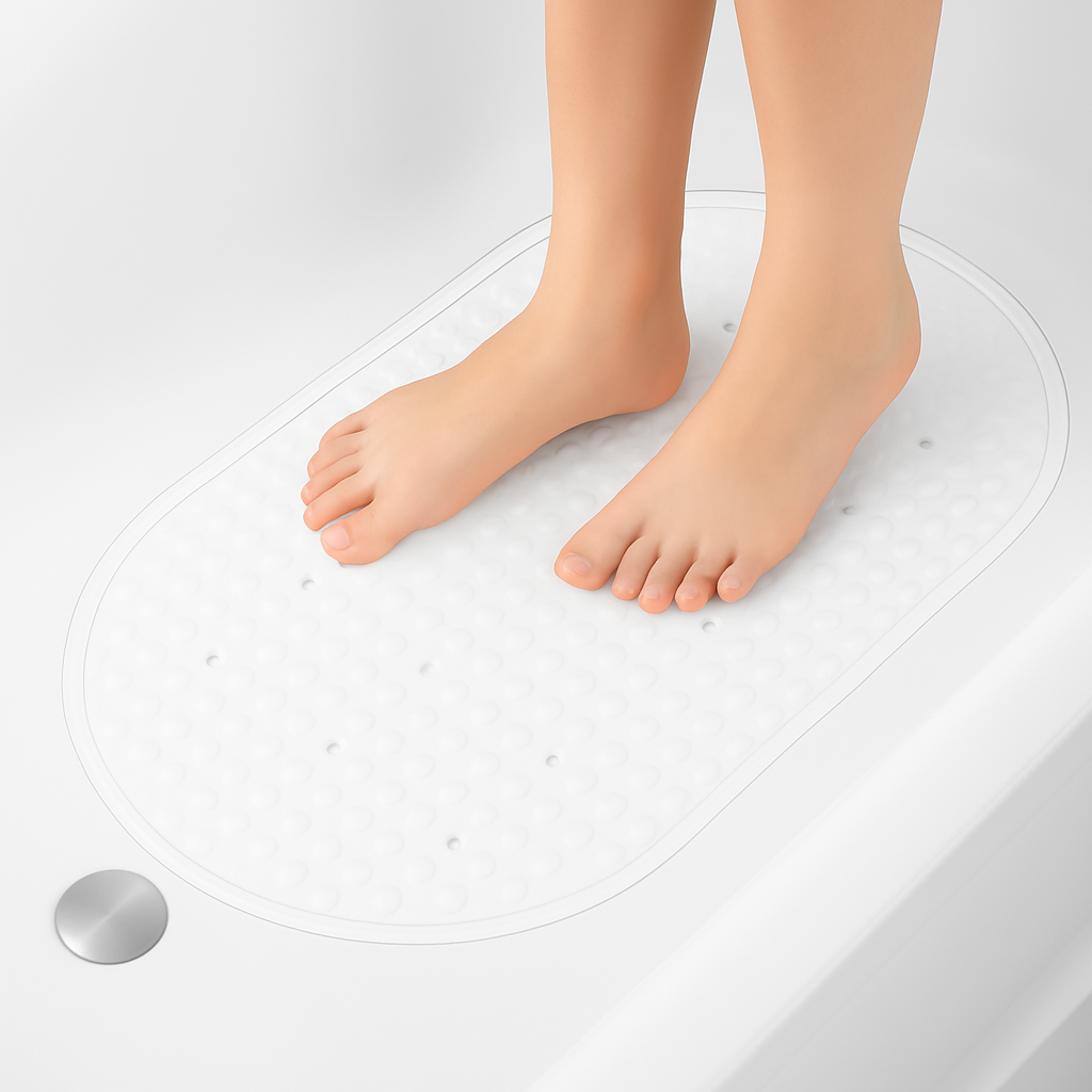 Bubble Bath Tub Mat – Non-Slip, Anti-Mildew (15.5” x 27”)