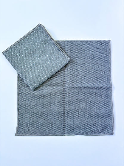 Multi-Textured Microfiber Scrub Cloths – 6 Pack (13" x 13")