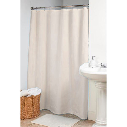 Fabric Shower Curtain or Liner – Weighted Hem & Rustproof Grommets