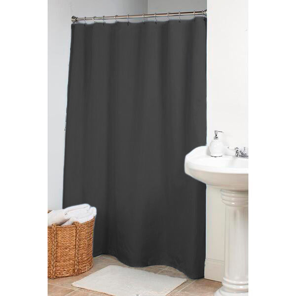 Fabric Shower Curtain or Liner – Weighted Hem & Rustproof Grommets