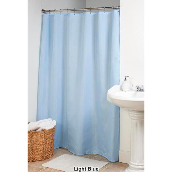Fabric Shower Curtain or Liner – Weighted Hem & Rustproof Grommets