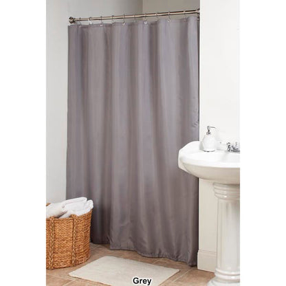 Fabric Shower Curtain or Liner – Weighted Hem & Rustproof Grommets