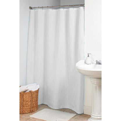 Fabric Shower Curtain or Liner – Weighted Hem & Rustproof Grommets