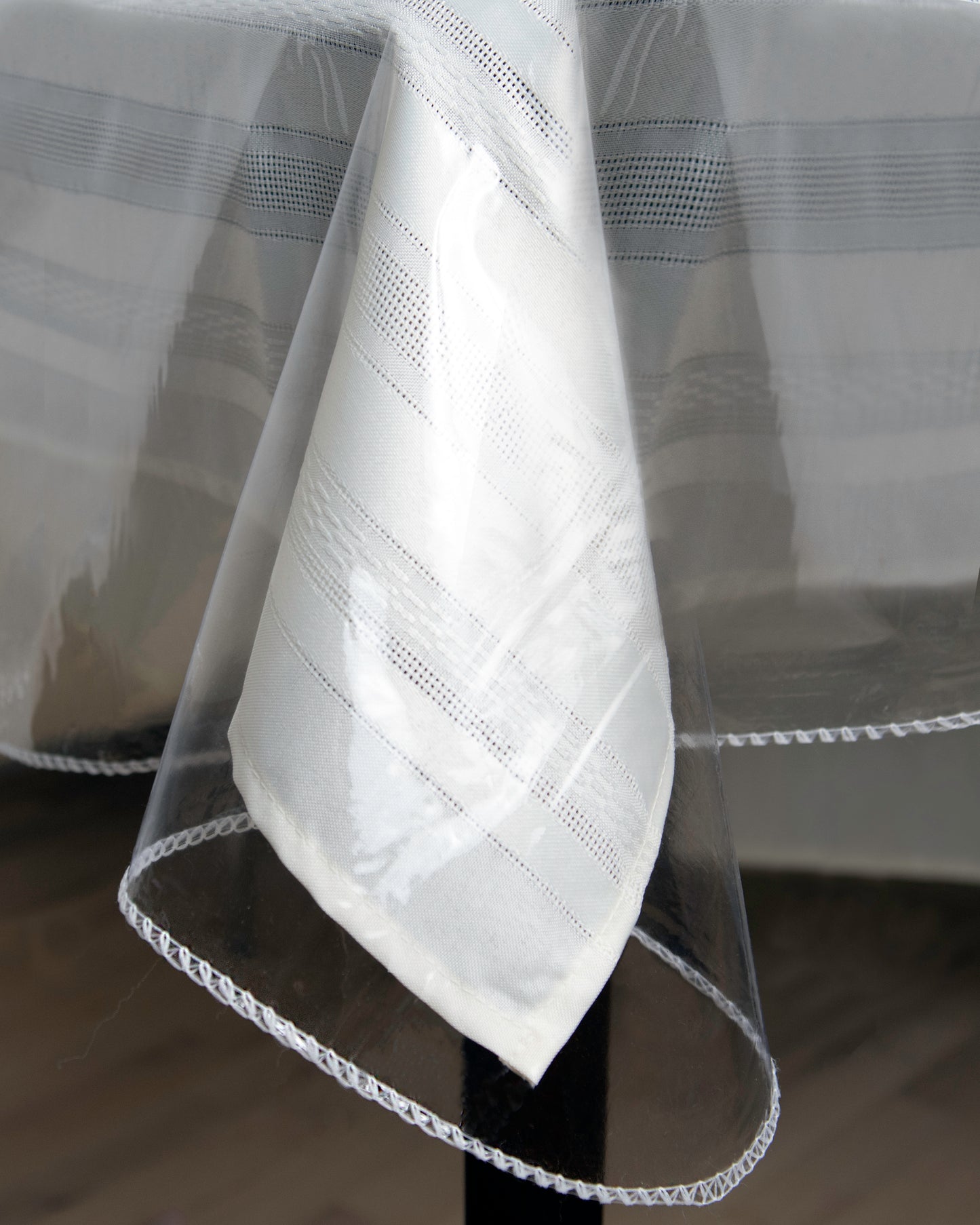 Clear Vinyl Tablecloth Protector – Waterproof & Wipeable