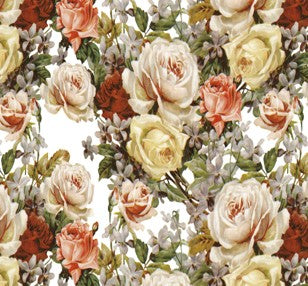Multicolor Garden Roses PEVA Tablecloth – Yellow, Red & Peach Flowers