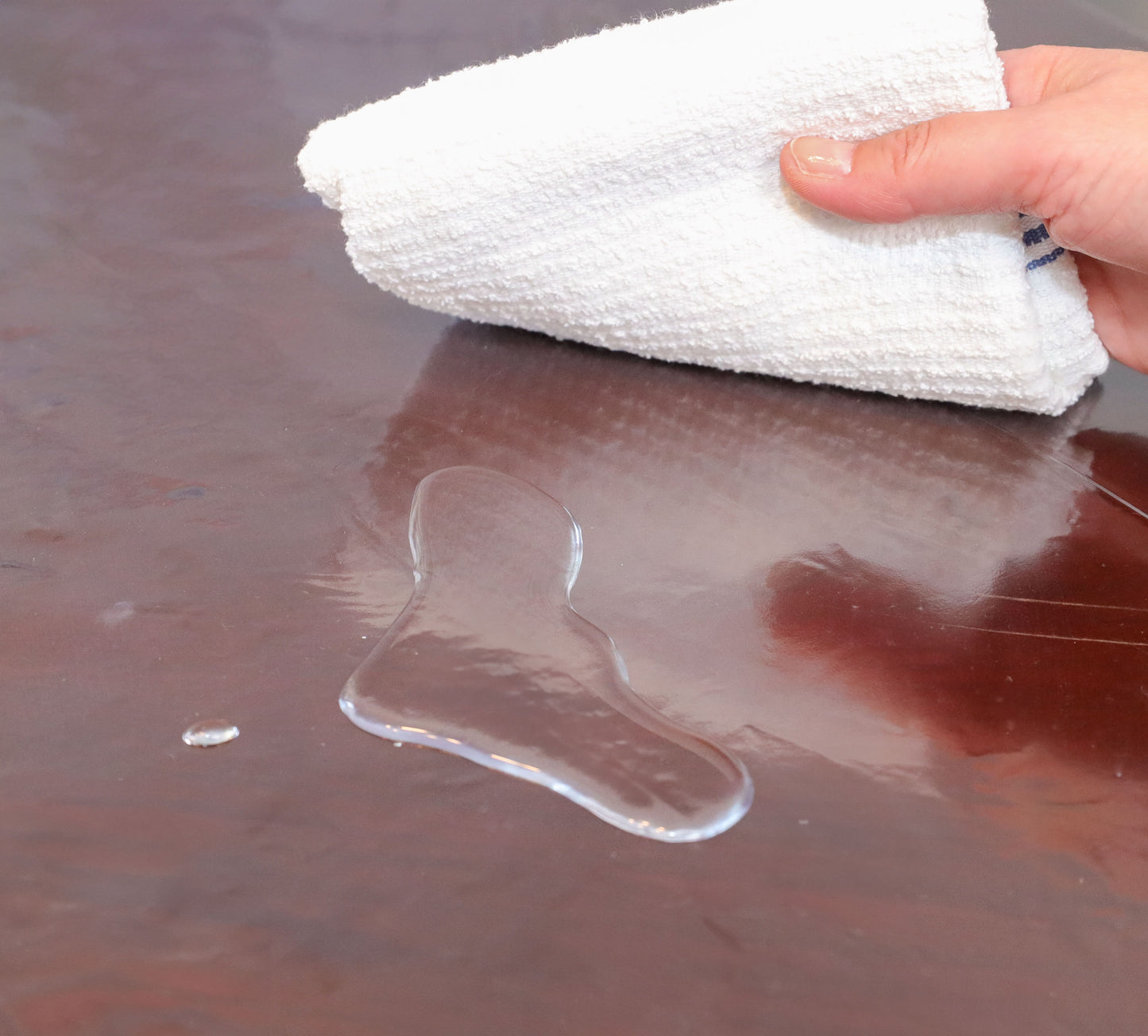 Clear Vinyl Tablecloth Protector – Waterproof & Wipeable