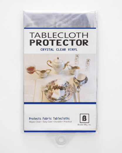 Clear Vinyl Tablecloth Protector – Waterproof & Wipeable